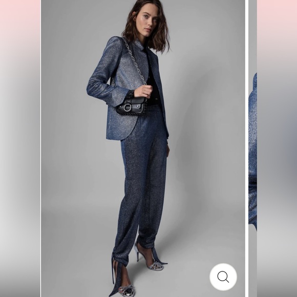 Zadig and Voltaire velours sparkle pants - Picture 4 of 9